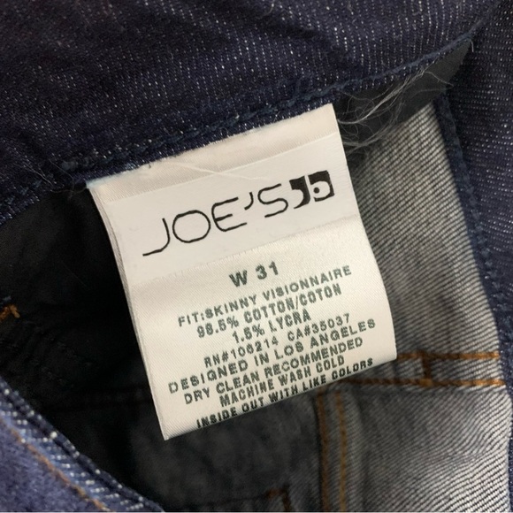 Joes Jeans Skinny Visionaire Lainey Dark Wash Jeans 31 - Picture 12 of 13